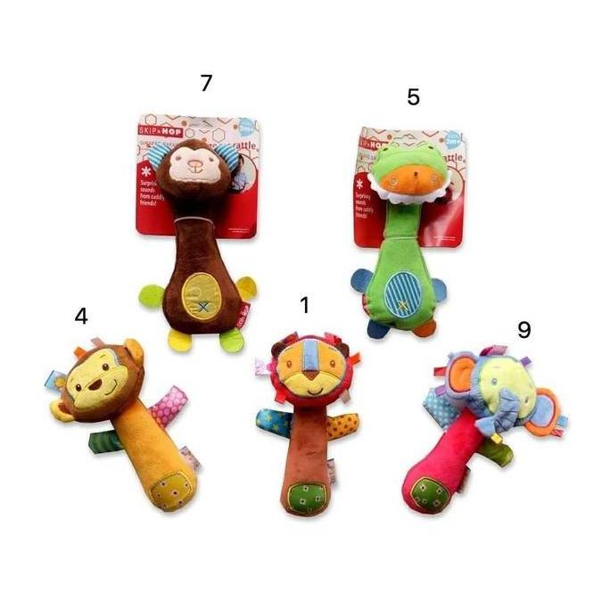 Mainan bayi rattle stick