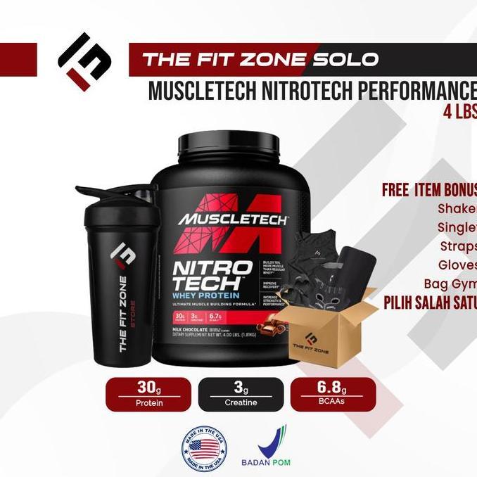 Muscletech Nitrotech 5 Lbs Bpom Aom Whey Protein