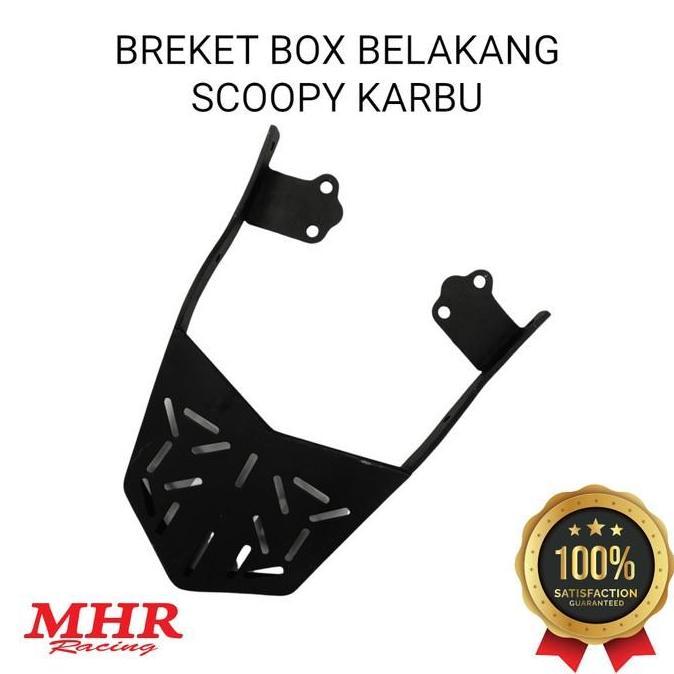 Breket Box Scoopy Karbu MHR Racing Dudukan Bagasi Belakang Motor
