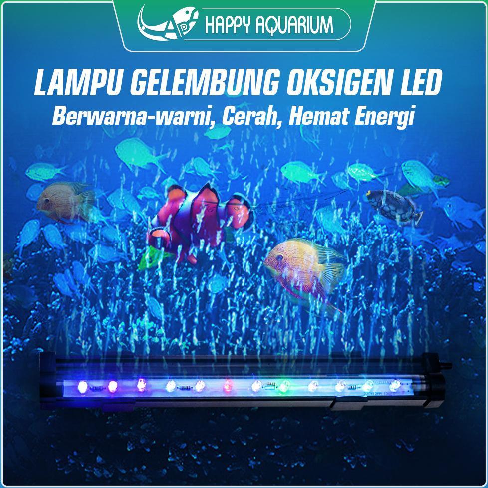 Lampu Celup Aquarium lampu gelembung batu aerator lampu akuarium