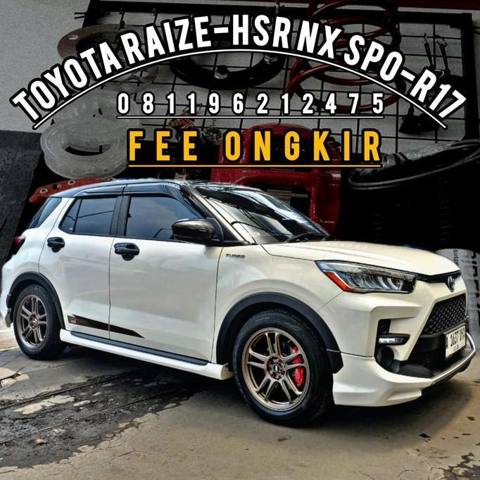 Terlaris Velg Pelg Mobil Hsr Untuk Toyota Raize Ring 17 Paket Kumplit Velg Dan Ban Type Nx Spo-Tange