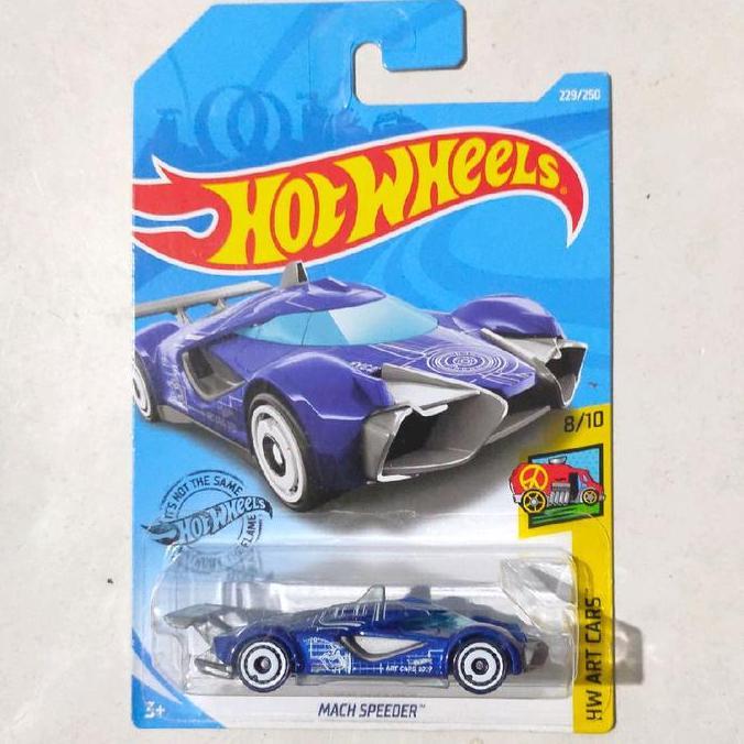 HOTWHEELS HOT WHEELS MACH SPEEDER BIRU 2019 HW ART CARS RARE FUN99