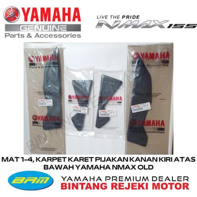 MAT 1-4, KARPET KARET PIJAKAN KANAN KIRI ATAS BAWAH YAMAHA NMAX OLD