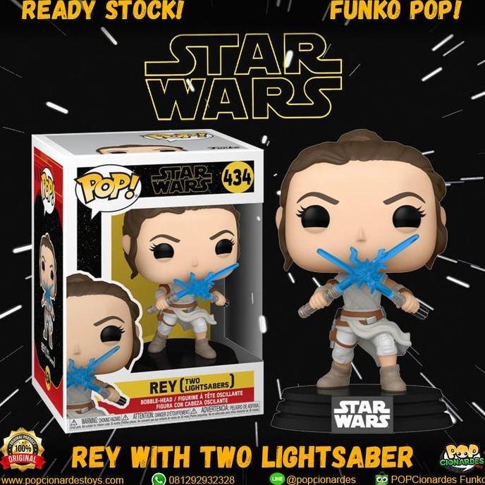 Funko POP Star Wars IX - Rey with Two Lightsaber #434