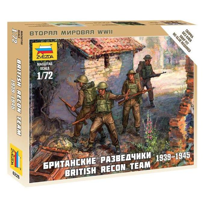 Figure British Recon Team Skala 1:72 Zvezda