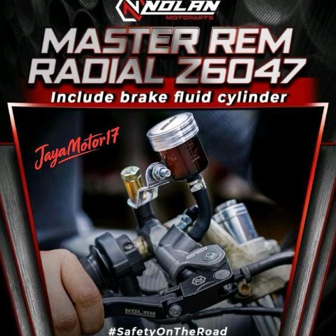 mf_ratna / NOLAN Master Rem Radial Z6047 Set Kiri Kanan Tersedia Warna Black Dan Gray Bahan Alumuniu