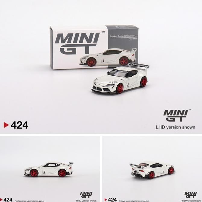 MINIGT 424 PANDEM TOYOTA GR SUPRA V1.0 PEARL WHITE DIECAST MGT