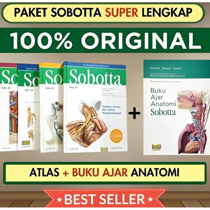 Danssvaganza - PAKET SOBOTTA Atlas Anatomi + Buku Ajar Anatomi FREE SAMPUL