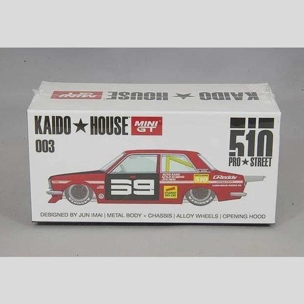 Mini GT Kaido House Datsun 510 Pro Street SK510 RED KHMG003 MiniGT