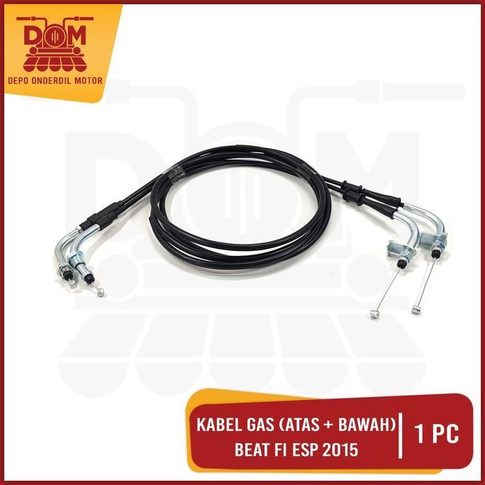 zoroberkah / Kabel Gas Beat Fi eSP 2015 Set Atas Bawah (TOKAIDO) Throttle Cable Cabel Seling Tali Ka