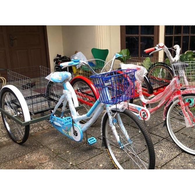 Terlaris Sepeda Roda Tiga Dewasa Cargo Keranjang - Adult Tricycle