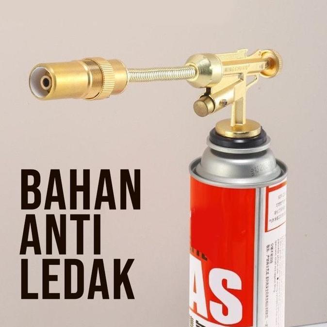 Kepala Gas Blowtorch Set kaleng tabung Portable Flame Gun Las api Pemantik 360 derajat Portable Flam