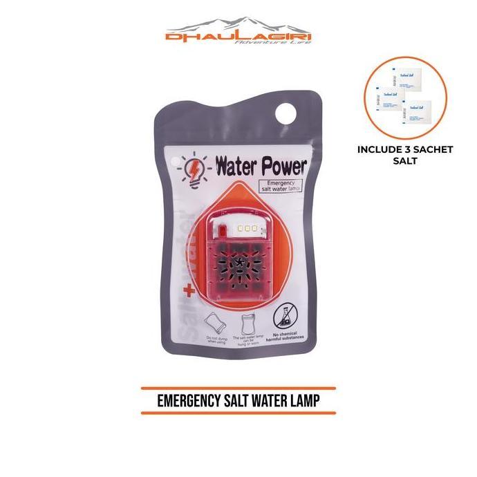 Lampu Emergency - Emergency Salt Water Lamp Lampu Darurat Tanpa Baterai dan Tanpa Charge