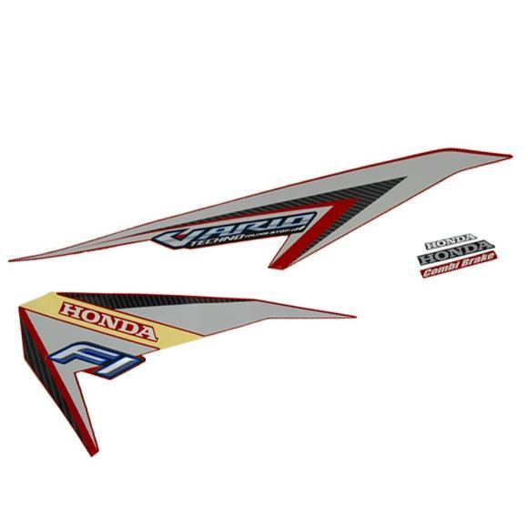 STICKER BODY SET KANAN MERAH HONDA VARIO 125 ESP K60 871X0K60B10ZBR