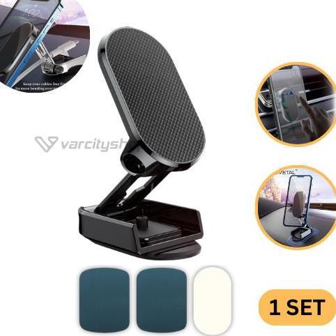 Holder Hp Mobil Magnetik Lipat Kecil Metal Magnet Mobil Extreme 720