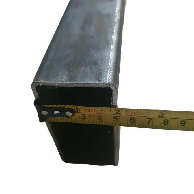 Holo Besi Hitam 5 x 10 CM Tebal 2,8mm Panjang 10