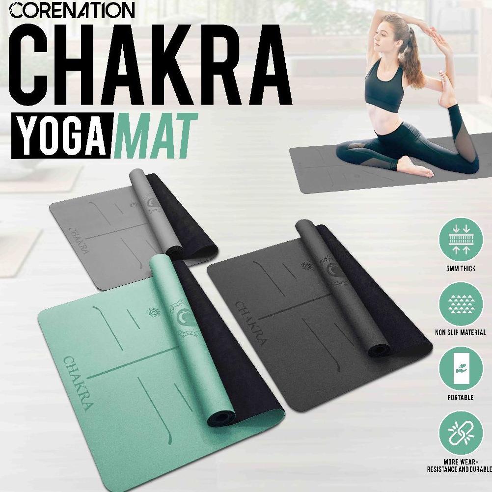 Recommended Corenation Chakra Yoga Mat 4.5Mm | Workout Mat Anti Slip | Matras Yoga / Matras Olahraga
