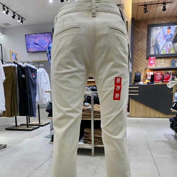 CELANA CHINOS CARDINAL CASUAL SLIMFIT TERBARU WARNA CREAM