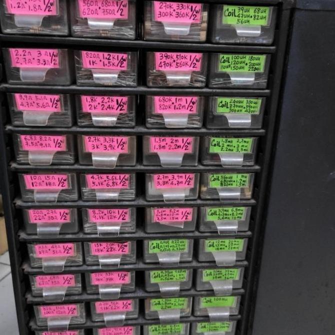 Resistor 1/2watt 1 1 sampai 1 mega ohm