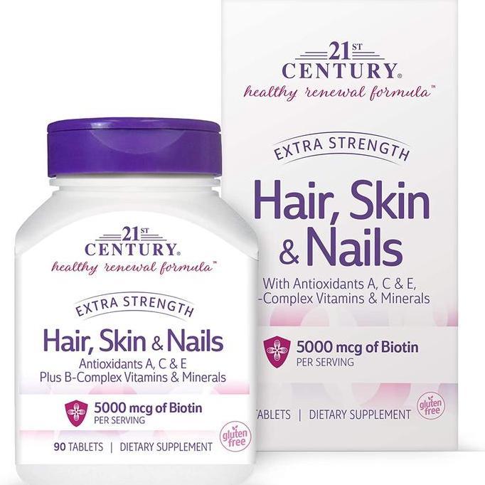 21St Century Hair, Skin And Nails Extra Strength 90 Tablets - Original