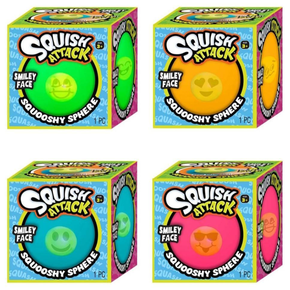 Bydesign Squish Attack Smiley Face Mainan Anak Squishy