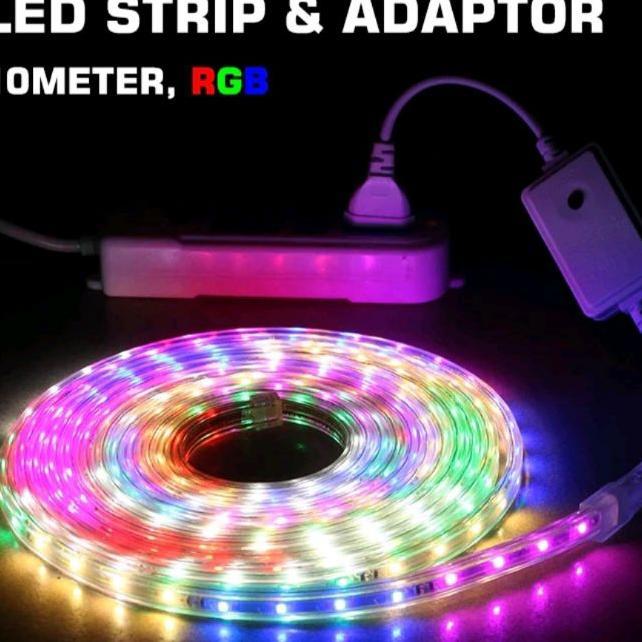 Lampu Led Strip Lengkap Selang Lampu Warna Warni Outdoor