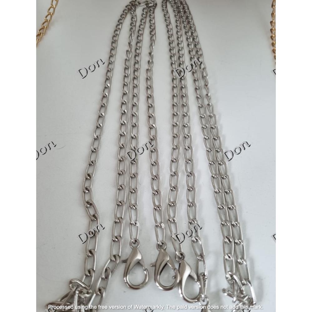 Termurah Rantai Tas Tepas  Pipih Kecil Besi 40 Cm. 55 Cm Dan 110 Cm / Pcs