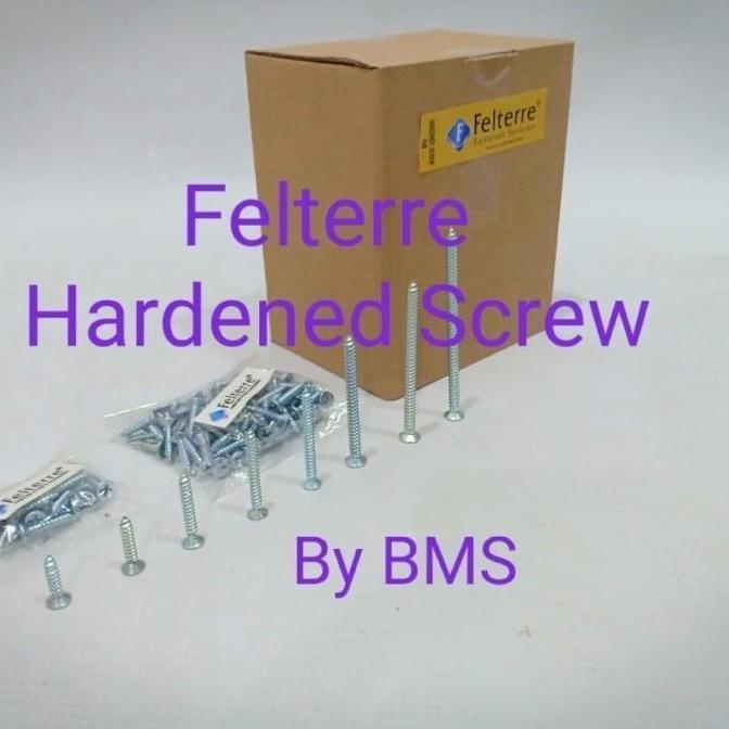 8X3 inch MoonLion FELTERRE Taping screw skrup sekrup kayu aluminium