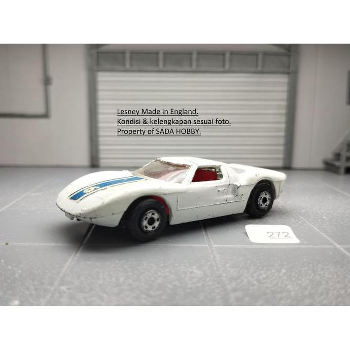 LESNEY MATCHBOX SUPERFAST FORD GT PUTIH ENGLAND UNIT ONLY CADATOYS