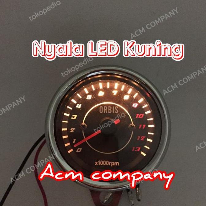 Tachometer RPM LED bulat / Takometer Rpm Led Universal motor