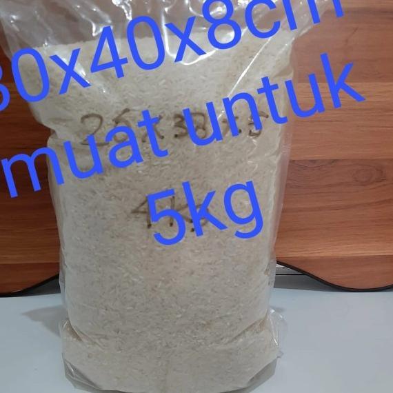 Plastik Ziplock Pouch 30X40 Plastik Klip Berdiri Transparan