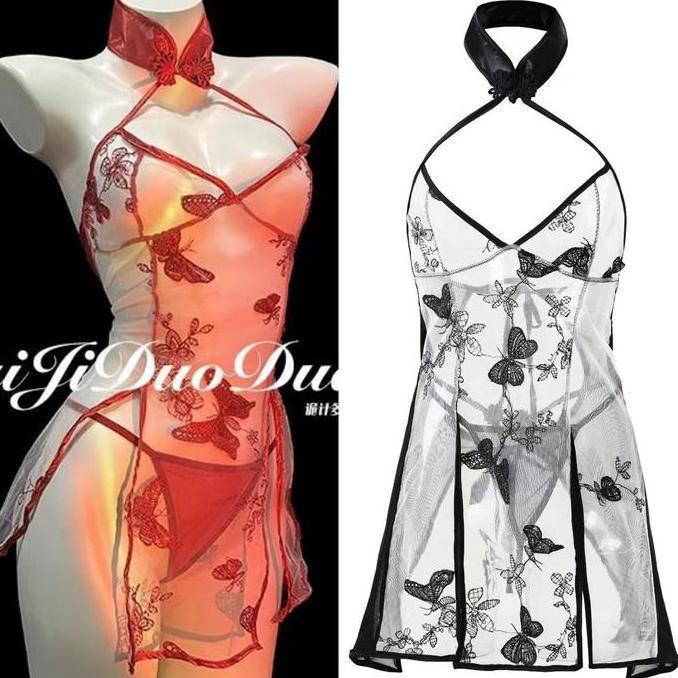 Sexy Lingerie cheongsam baju tidur sexy wanita / LINGERE cheongsam