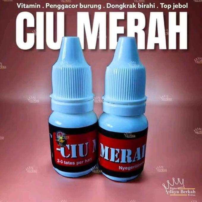 Ciu Merah Vitamin Penggacor Burung Murai Batu Kacer C Ijo Cendet Pleci Bongkar Materi Allshop