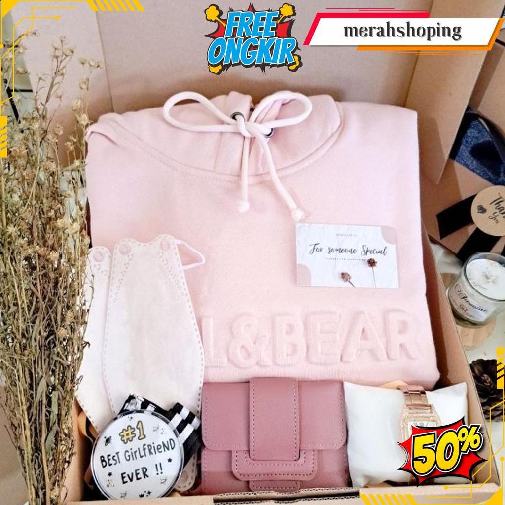 Hampers Hoodie Cewek Girly Edition/ Kado Ulang Tahun Cewek / Kado Wisuda / Gift Box Murah Meriah