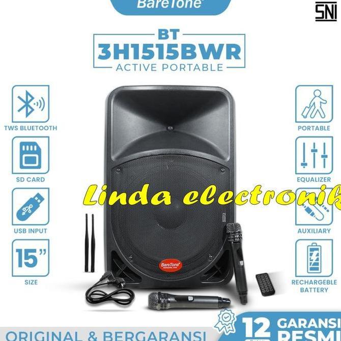 sinta.nyoh / portable wireless baretone bt 3h1515bwr bwr15 baretone bt3h1515bwr Diskon