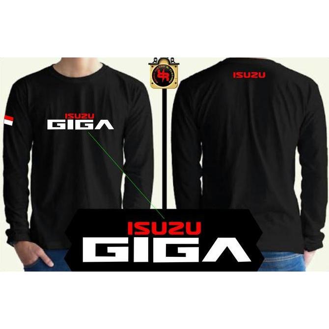Baju Isuzu Giga Kaos Seragam Pria Wanita Lengan Panjang