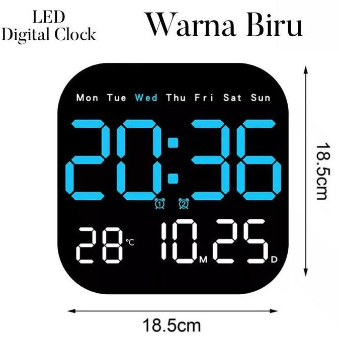 Akbar_saerun - Jam Meja Dinding Digital Stop Watch Countdown Countup Led Weker / Digital Alarm Clock