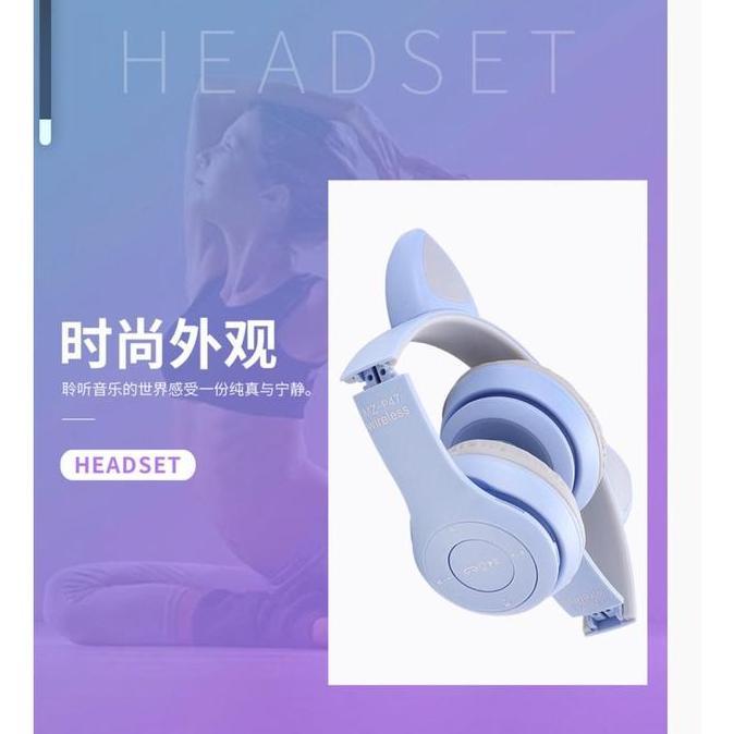 fahmifahstore / Headphone Bluetooth Telinga Kucing LED Wireless HEADSET Anak Anak Diskon