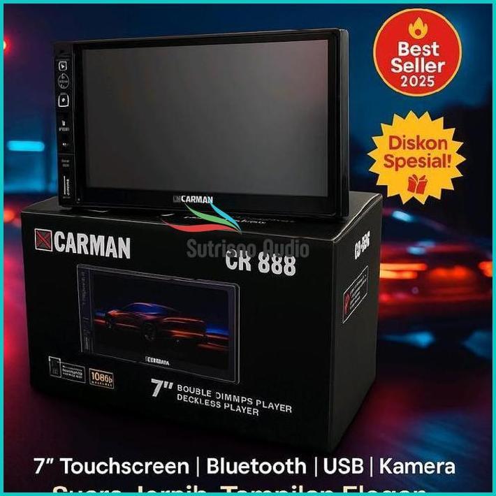 Head Unit Doube Din Deckless Carman Deckless Usb Mp5 Carman