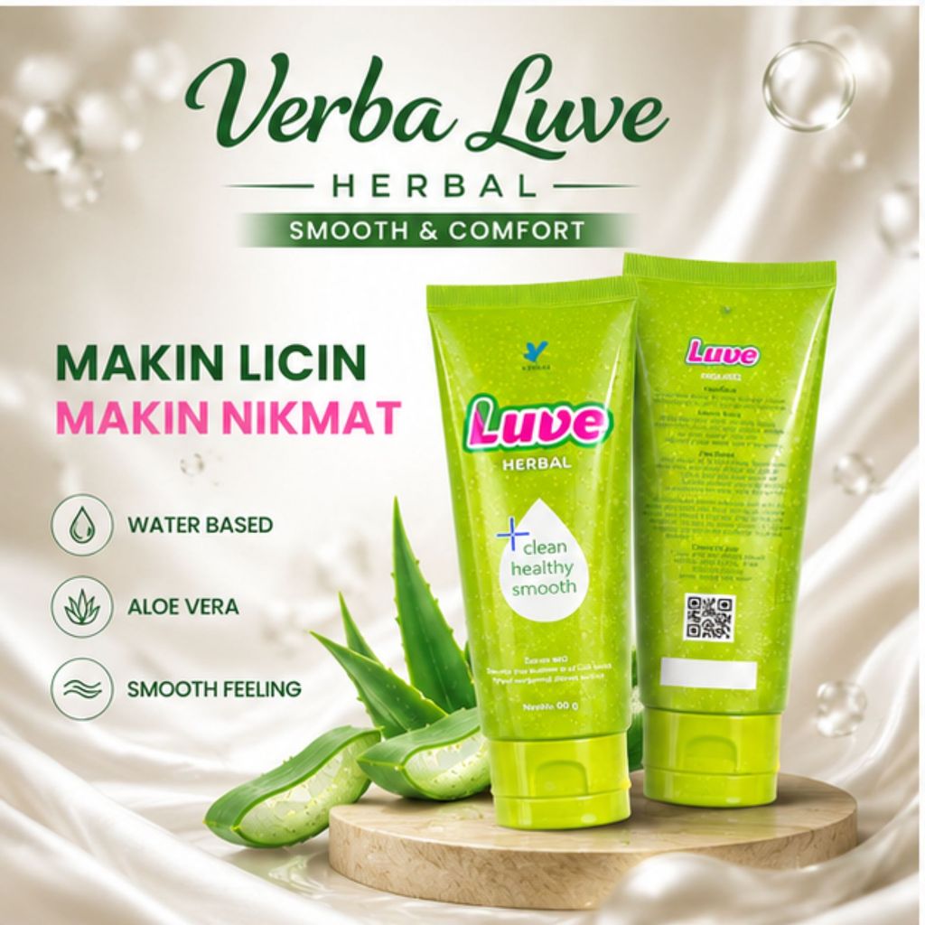 Verba LUVE Aloe Vera Smooth Lubricant Membantu Memberikan Sensasi Nyaman Dan Clean