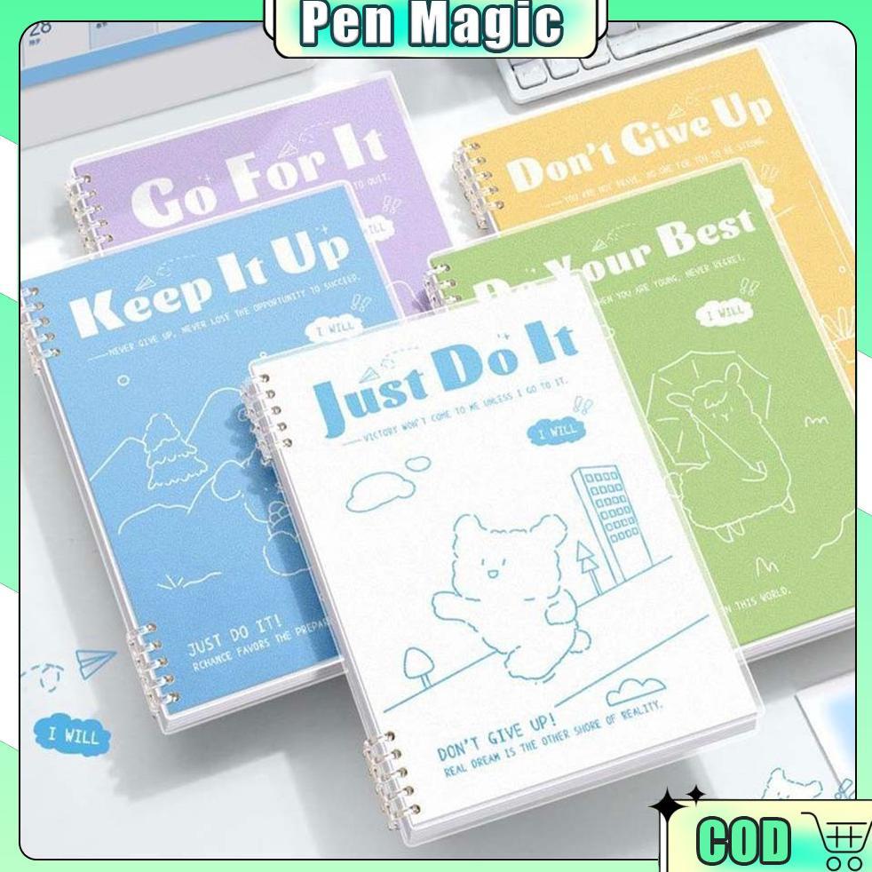 Notebook Buku B5 Flip Vertikal Buku Binder B5 Notebook Buku Tulis Sekolah Lucu Buku Notebook Aesthet