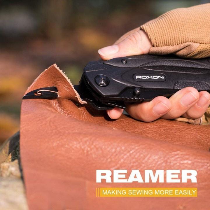 Roxon Spark Cm1349 - 14 In 1 Multitool Plier Knife Camping Hiking Outdoor Survival Defense - Pisau L