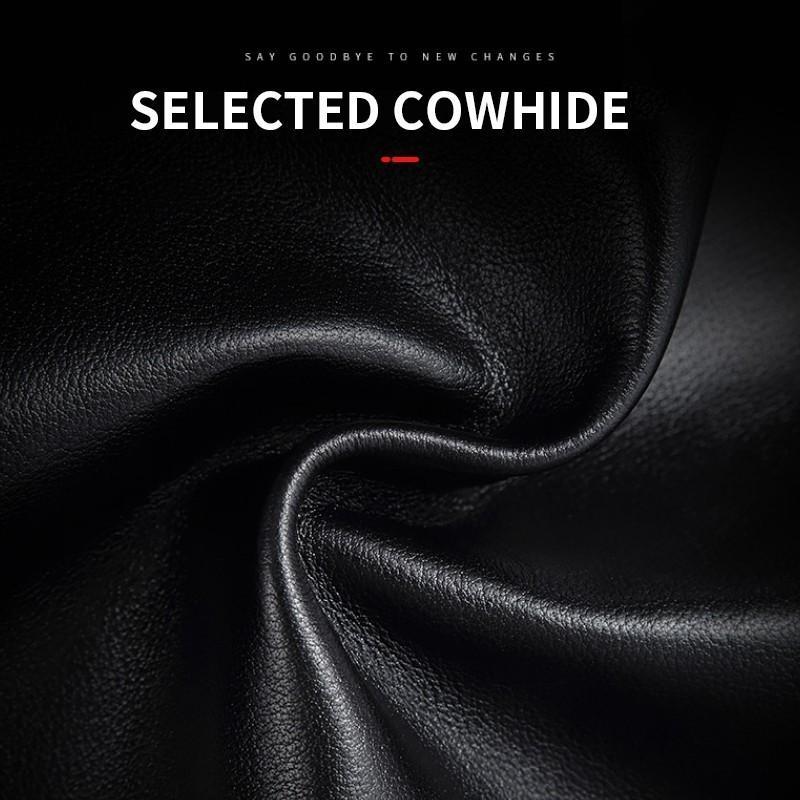 Bostanten Dompet Pria Classic Kulit Sapi Asli Hitam/Coklat