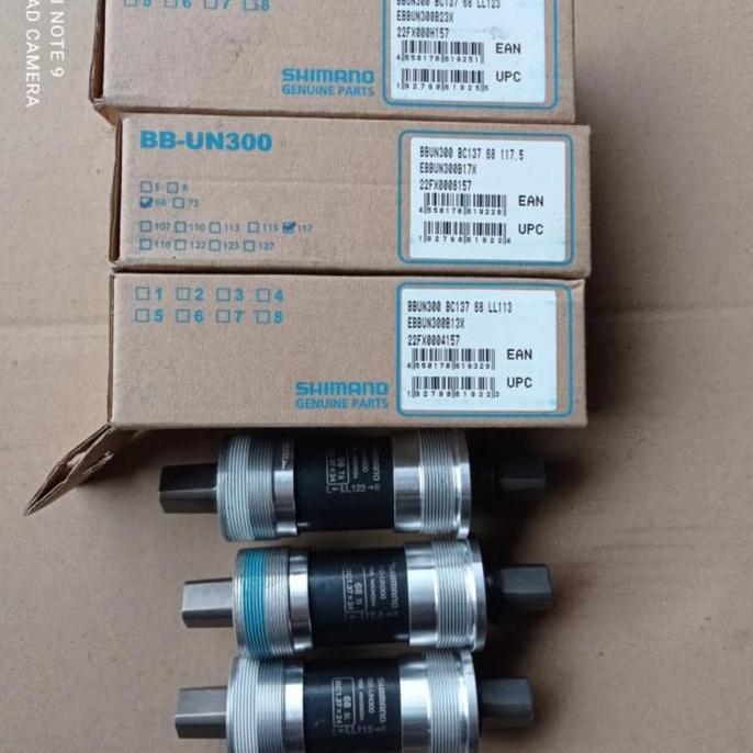bottom bracket shimano original BB kotak bearing UN300 110 113 117.5 122 123 127