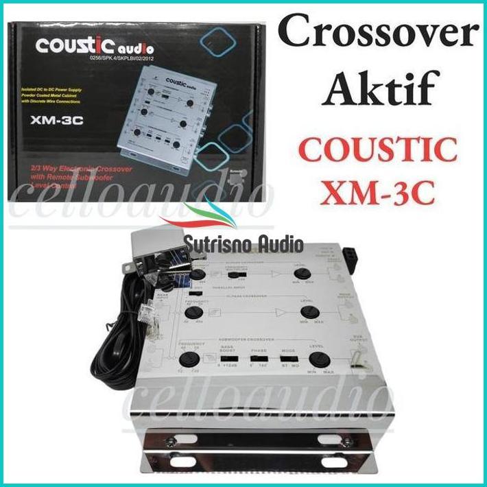 Crossover Aktif Coustic Xm-3C 2/3 Way Crossover Audio Mobil Xm 3C