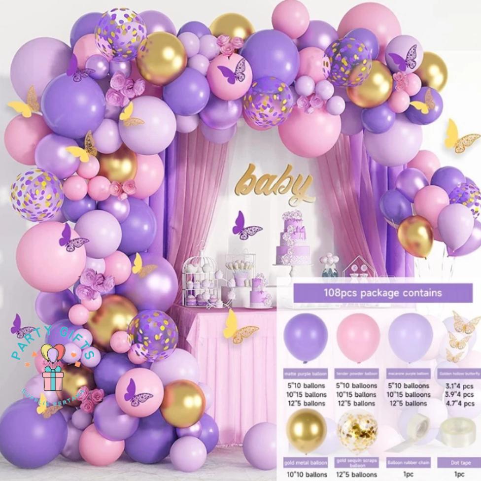 Premium Balon Dekorasi Garland 1Set Karangan Bunga Balon Set Dekorasi Pesta Ulang Tahun Lengkungan B