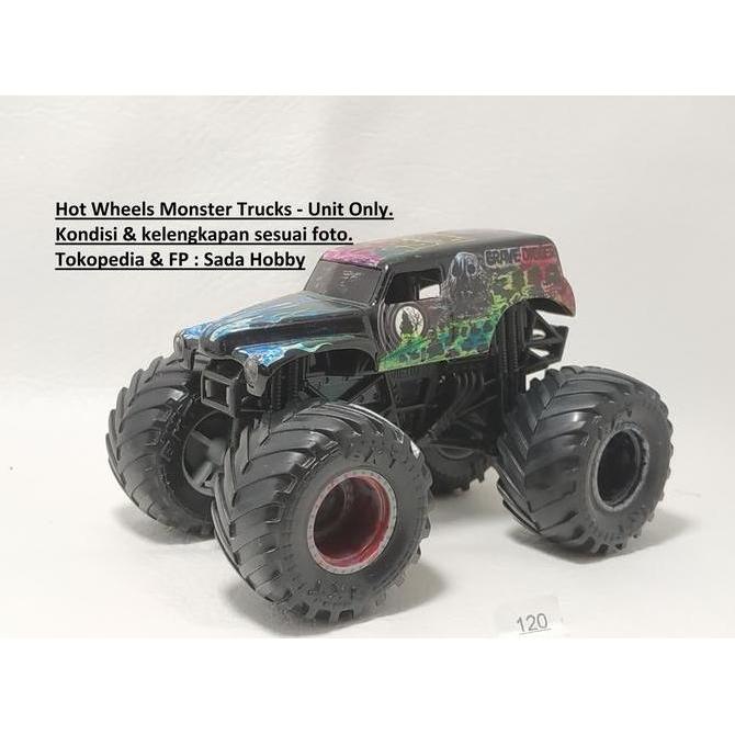 HOT WHEELS HOTWHEELS MONSTER JAM SPIN MASTER GRAVE DIGGER UNIT ONLY CADATOYS