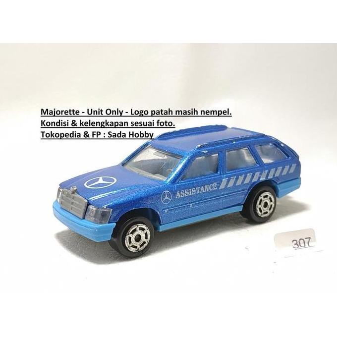 MAJORETTE MERCEDES BENZ 300TE WAGON ASSISTANCE CAR BIRU UNIT ONLY CADATOYS