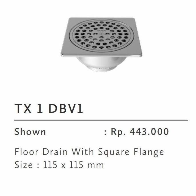 TOTO Floor Drain TX1DBV1 / Floor Drain TOTO TX1DBV1 / Saringan Kamar Mandi TOTO TX1DBV1