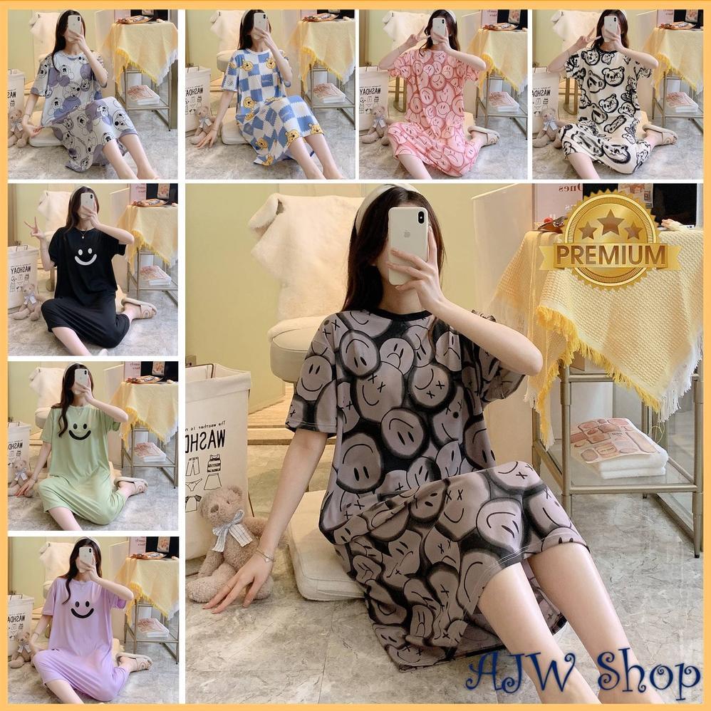 Tahan Lama  Ajw Shop Daster Lengan Pendek Wanita Kekinian | Daster Import Panjang Lengan Pendek | Da